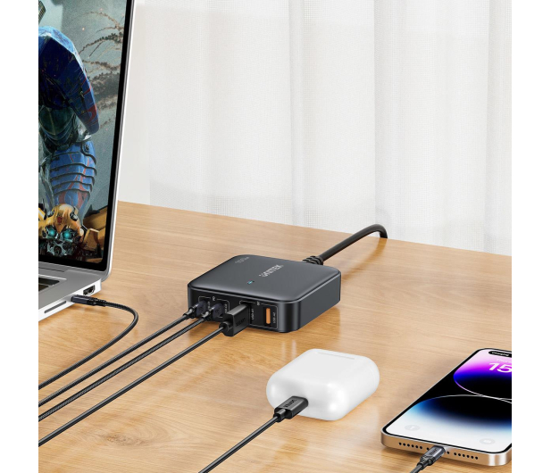 UNITEK Ładowarka biurkowa GaN 100W 2x USB-A 2x USB-C P1229ABK01-EU - 1221798 - zdjęcie 2